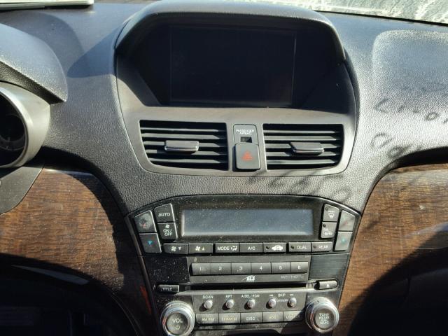 2HNYD2H72BH534176 - 2011 ACURA MDX ADVANC WHITE photo 9
