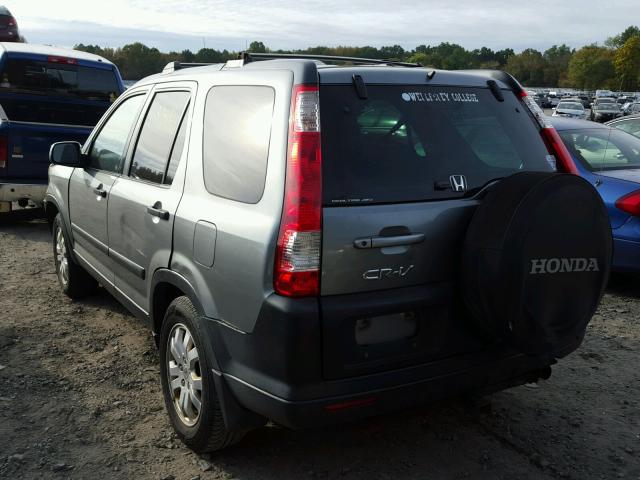 SHSRD78886U432806 - 2006 HONDA CR-V GRAY photo 3