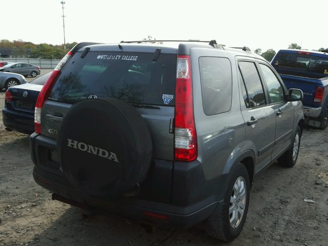 SHSRD78886U432806 - 2006 HONDA CR-V GRAY photo 4