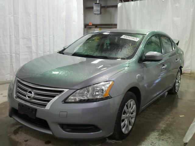 3N1AB7AP3DL670432 - 2013 NISSAN SENTRA S GRAY photo 2