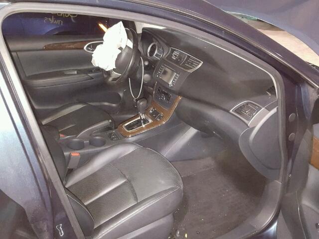 3N1AB7APXFY293796 - 2015 NISSAN SENTRA S BLUE photo 5