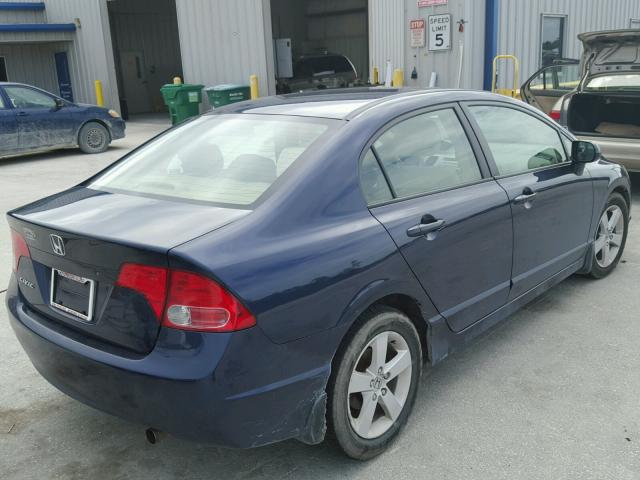 1HGFA16816L023077 - 2006 HONDA CIVIC EX BLUE photo 4