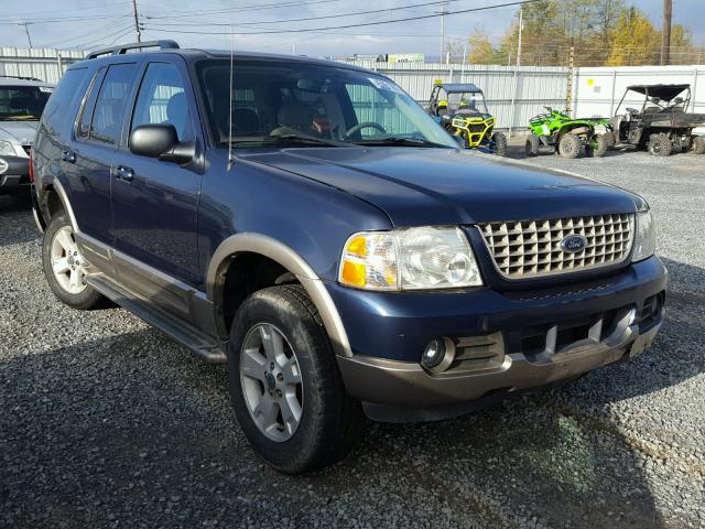 1FMZU74W23UA30306 - 2003 FORD EXPLORER E BLUE photo 1