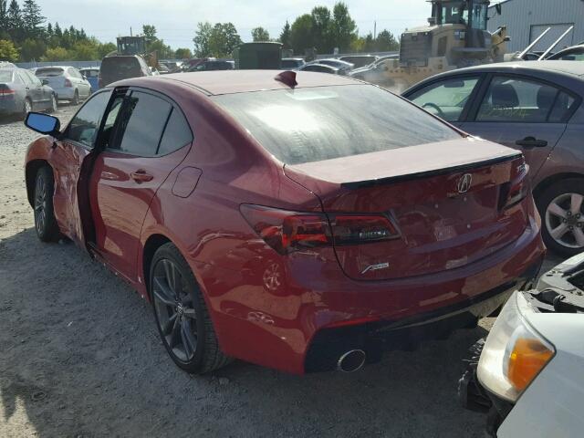 19UUB1F82JA800441 - 2018 ACURA TLX ELITE RED photo 3