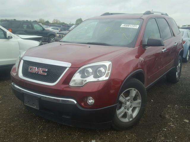 1GKLRLEDXAJ144414 - 2010 GMC ACADIA SLE MAROON photo 2