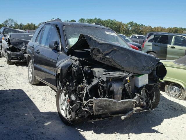 KNDJF724477334643 - 2007 KIA SPORTAGE L BLACK photo 1