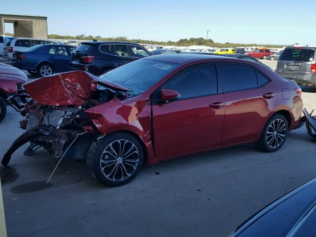 5YFBURHE4FP274026 - 2015 TOYOTA COROLLA L RED photo 2