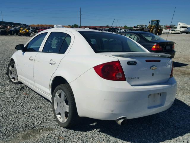 1G1AT58H397152869 - 2009 CHEVROLET COBALT LT WHITE photo 3