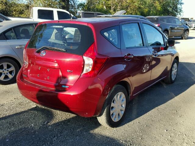 3N1CE2CP5GL352154 - 2016 NISSAN VERSA NOTE MAROON photo 4