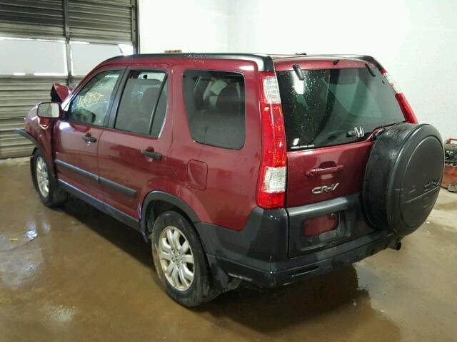 SHSRD78875U346398 - 2005 HONDA CR-V MAROON photo 3