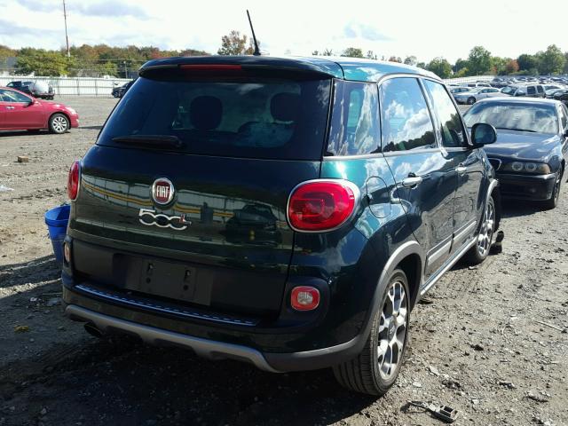 ZFBCFADH4EZ007430 - 2014 FIAT 500L GREEN photo 4