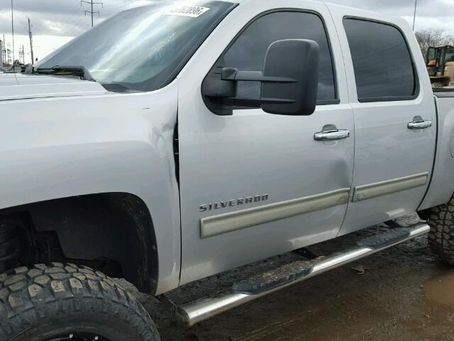 3GCPKSE77CG208001 - 2012 CHEVROLET SILVERADO SILVER photo 10