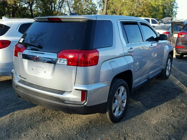 2GKALLEK0H6239563 - 2017 GMC TERRAIN SL SILVER photo 4