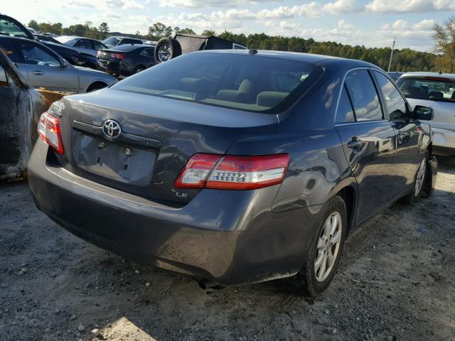 4T1BF3EK4BU720704 - 2011 TOYOTA CAMRY BASE GRAY photo 4