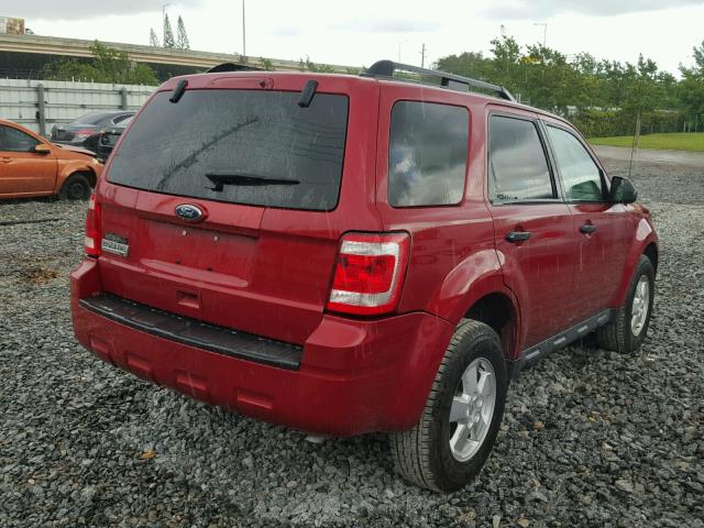1FMCU0D78BKA60653 - 2011 FORD ESCAPE RED photo 4