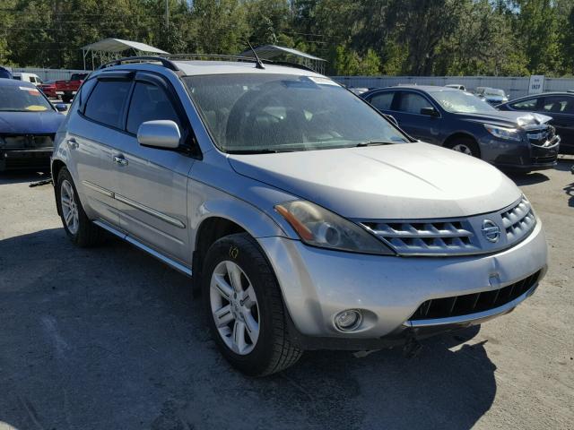 JN8AZ08W46W543011 - 2006 NISSAN MURANO SL SILVER photo 1