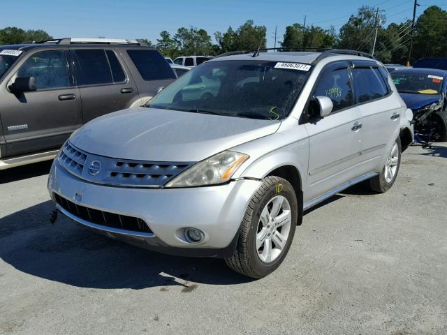 JN8AZ08W46W543011 - 2006 NISSAN MURANO SL SILVER photo 2