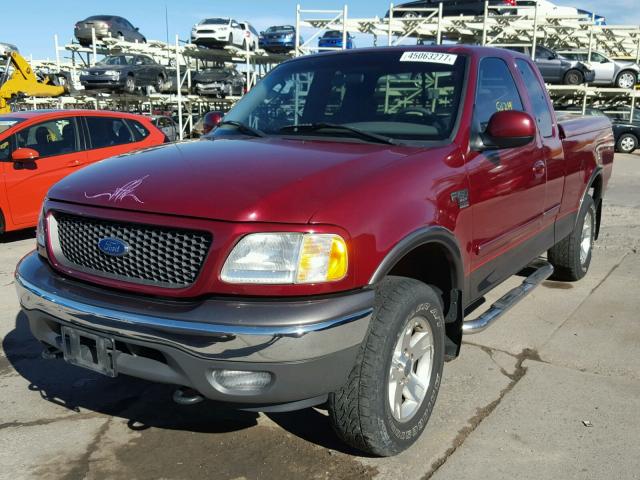 1FTRX18L53NA99798 - 2003 FORD F150 BURGUNDY photo 2