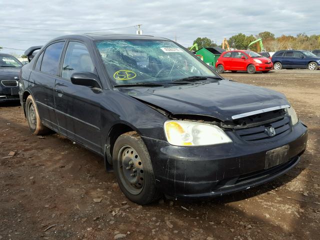 2HGES26733H621136 - 2003 HONDA CIVIC EX BLACK photo 1