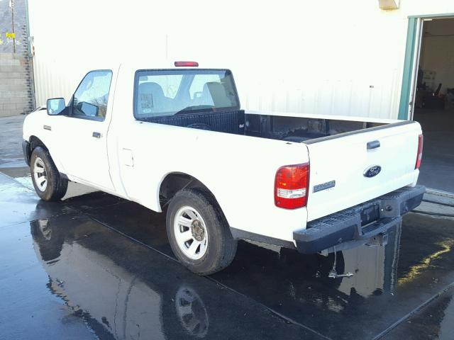 1FTYR10D89PA34869 - 2009 FORD RANGER WHITE photo 3