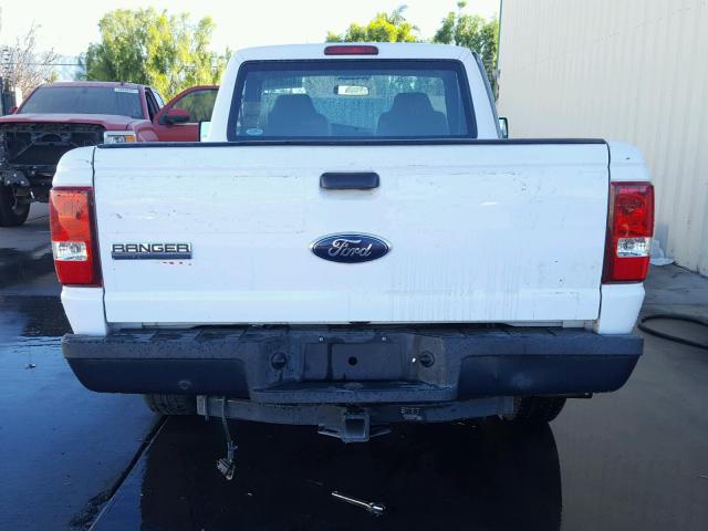 1FTYR10D89PA34869 - 2009 FORD RANGER WHITE photo 9