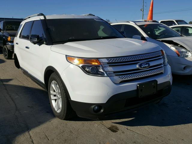 1FM5K7D85EGC38266 - 2014 FORD EXPLORER WHITE photo 1