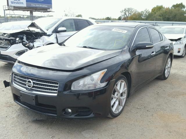 1N4AA51E09C801618 - 2009 NISSAN MAXIMA S BLACK photo 2