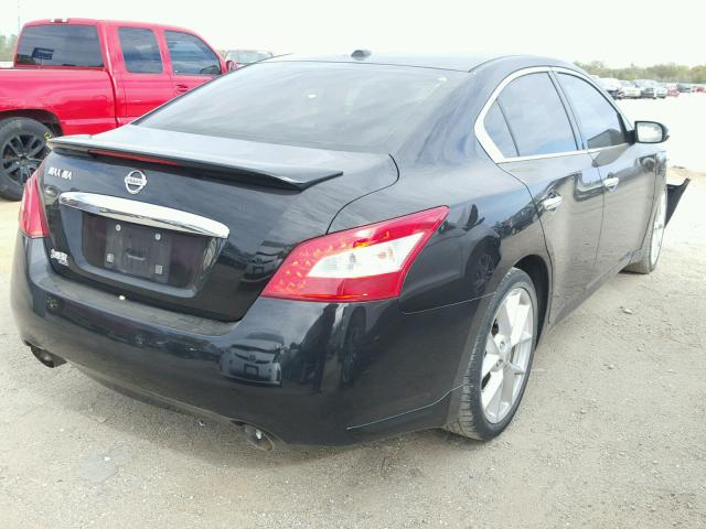 1N4AA51E09C801618 - 2009 NISSAN MAXIMA S BLACK photo 4