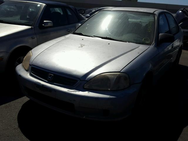 2HGEJ6612YH602770 - 2000 HONDA CIVIC BASE SILVER photo 2