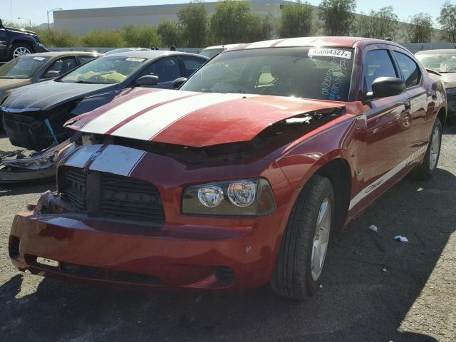 2B3KA43G48H234379 - 2008 DODGE CHARGER RED photo 2