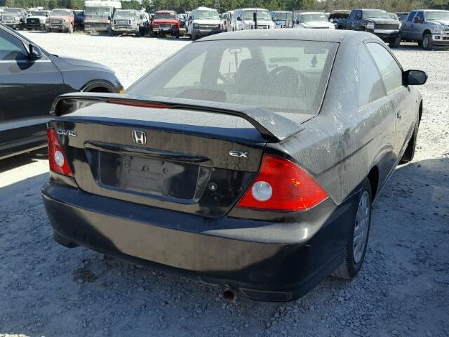 1HGEM22915L056599 - 2005 HONDA CIVIC EX 黑色 照片 4