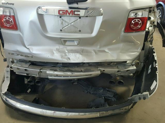 1GKKRRED5CJ253106 - 2012 GMC ACADIA SLT ვერცხლისფერი ფოტო 9