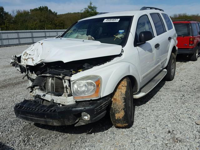 1D8HD58N35F620495 - 2005 DODGE DURANGO WHITE photo 2