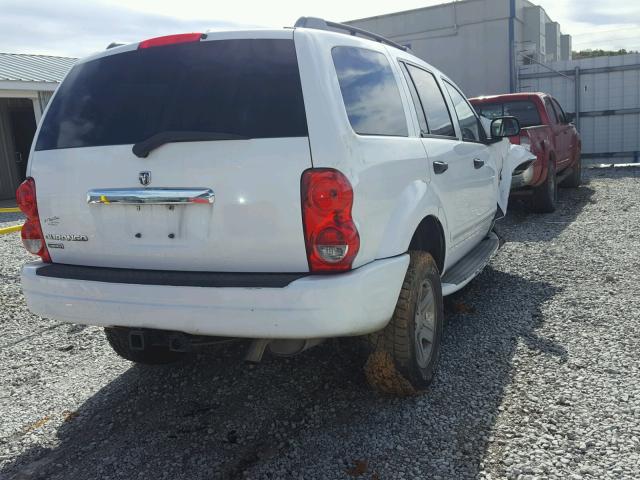 1D8HD58N35F620495 - 2005 DODGE DURANGO WHITE photo 4