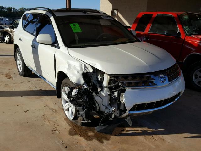 JN8AZ08T76W411995 - 2006 NISSAN MURANO SL WHITE photo 1