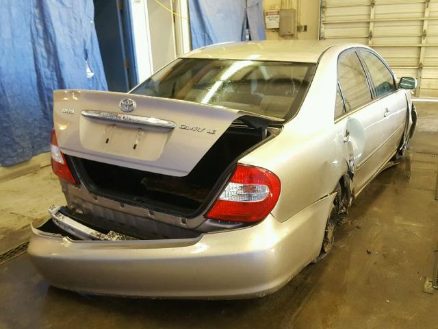 JTDBE32K330177141 - 2003 TOYOTA CAMRY LE GOLD photo 4