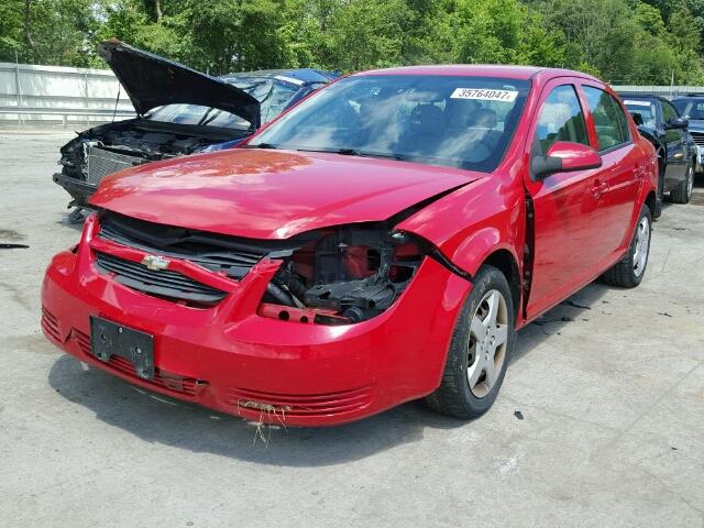 1G1AL58F487309919 - 2008 CHEVROLET COBALT LT RED photo 2