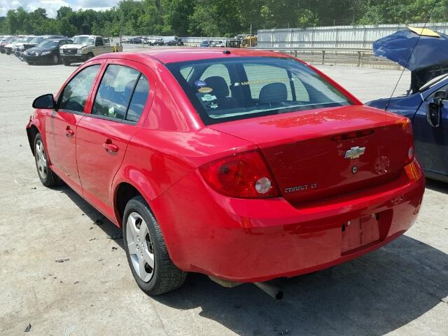 1G1AL58F487309919 - 2008 CHEVROLET COBALT LT RED photo 3