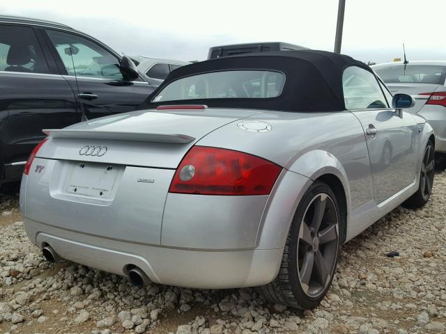 TRUUT28N621037884 - 2002 AUDI TT QUATTRO SILVER photo 4