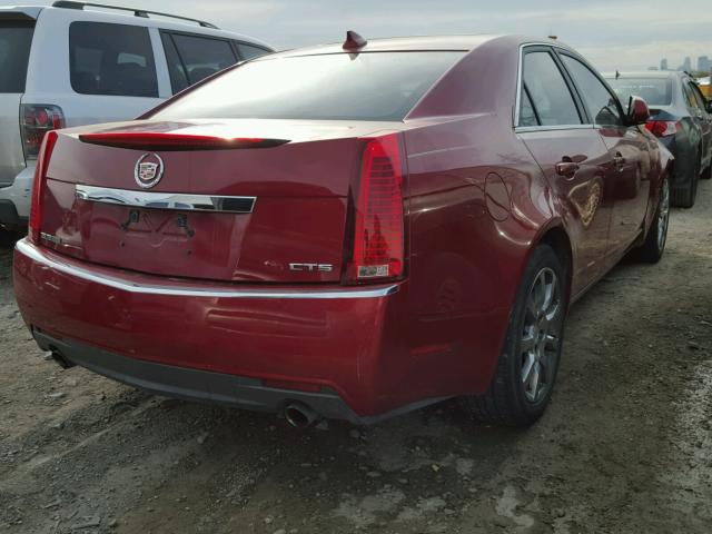 1G6DU57V490122493 - 2009 CADILLAC CTS RED photo 4