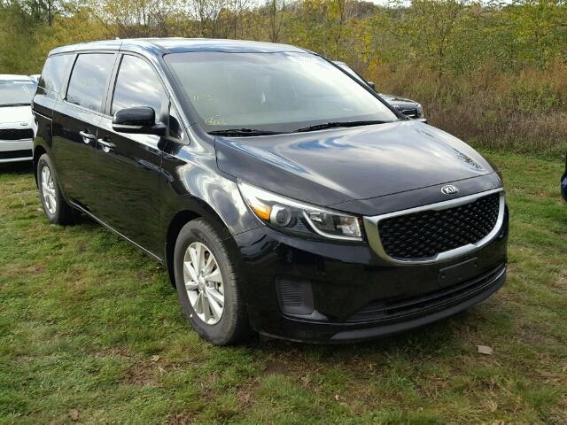 KNDMA5C16H6280743 - 2017 KIA SEDONA BLACK photo 1