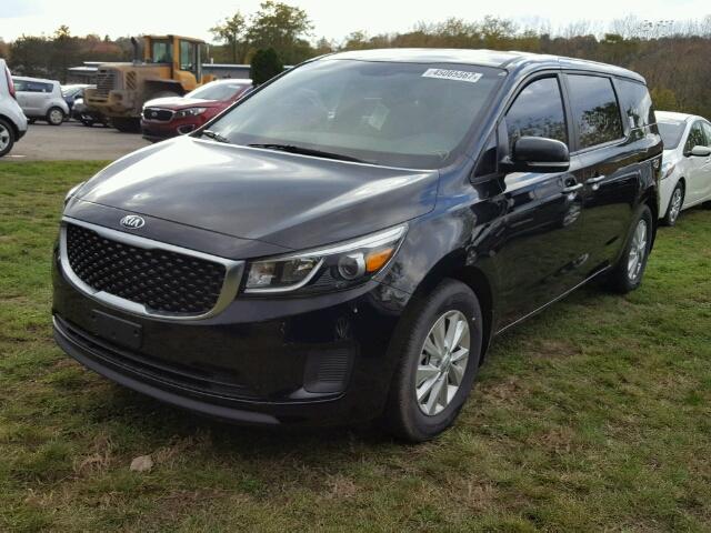 KNDMA5C16H6280743 - 2017 KIA SEDONA BLACK photo 2