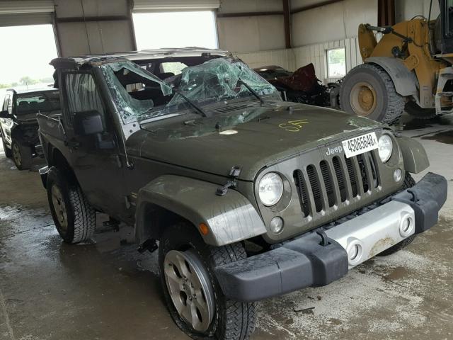 1C4AJWBGXFL665235 - 2015 JEEP WRANGLER S Yaşıl foto 1