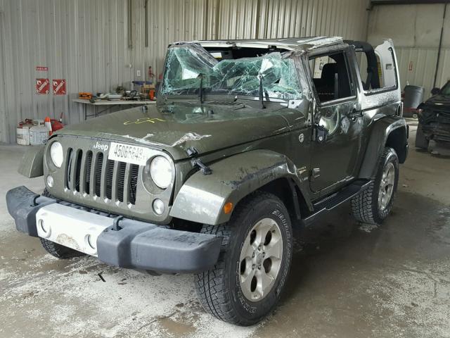 1C4AJWBGXFL665235 - 2015 JEEP WRANGLER S Yaşıl foto 2