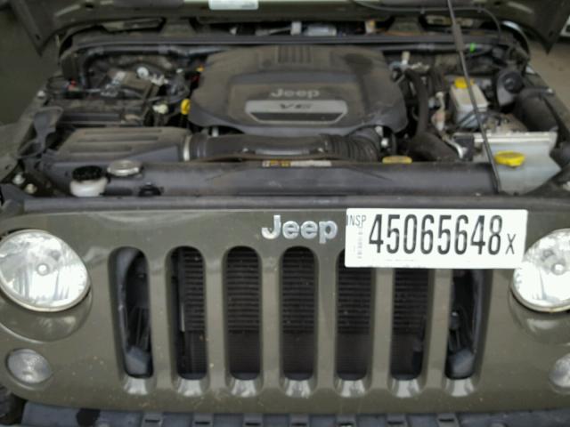 1C4AJWBGXFL665235 - 2015 JEEP WRANGLER S Yaşıl foto 7