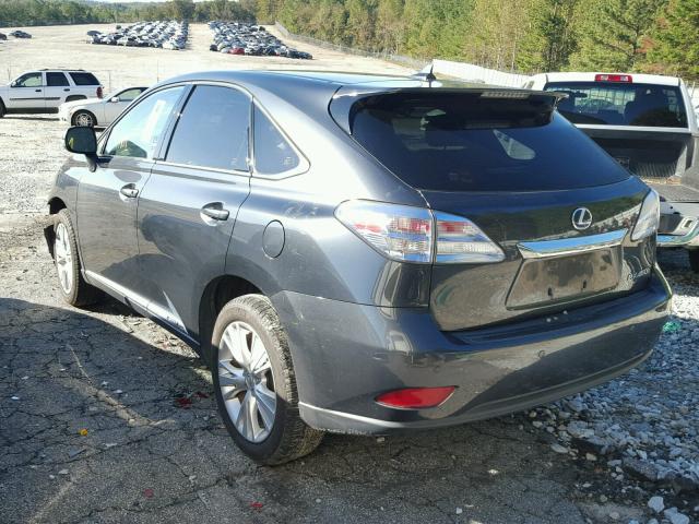 JTJZB1BA1B2004530 - 2011 LEXUS RX GRAY photo 3