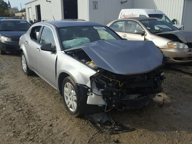 1C3CDZAB8EN154895 - 2014 DODGE AVENGER SILVER photo 1