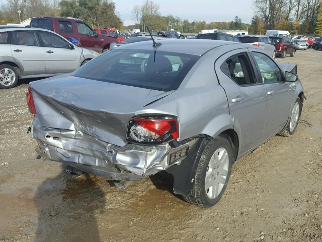 1C3CDZAB8EN154895 - 2014 DODGE AVENGER SILVER photo 4