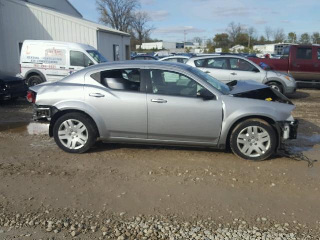 1C3CDZAB8EN154895 - 2014 DODGE AVENGER SILVER photo 9