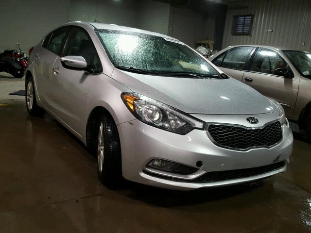 KNAFX4A86E5181100 - 2014 KIA FORTE EX SILVER photo 1